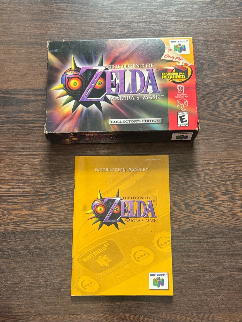The Legend Of Zelda Majora's Mask Box Only And Manual N64 Authentic